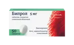 Бипрол, 5 мг, таблетки, покрытые пленочной оболочкой, 50 шт. фото