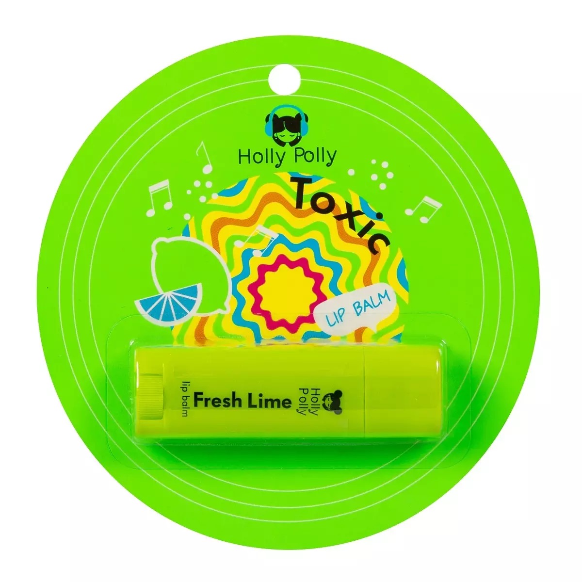 Holly Polly Toxic Бальзам для губ, бальзам, 4.8 г, 1 шт, свежий лайм фото