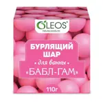 Oleos шар бурлящий для ванн, 110 г, 1 шт, бабл гам фото