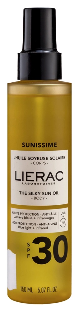 Lierac Sunissime Масло для тела шелковистое солнцезащитное SPF 30, масло солнцезащитное, 150 мл, 1 шт. фото