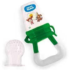 Мама Тама Ниблер для прикорма, 1 шт, зеленого цвета, с 2 силиконовыми сеточками, для детей с 6 месяцев, арт. МТ/031 фото