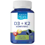 Доктор Море Витамин D3 + K2 complex, 350 мг, капсулы, 60 шт. фото