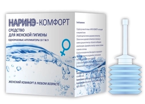 Наринэ-комфорт Средство для женской гигиены, гель вагинальный, 10 мл, 9 шт, с одноразовыми аппликаторами фото