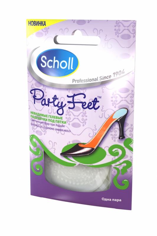 Scholl Невидимые гелевые подушечки, смягчающие удар при ходьбе под пятки, 2 шт. фото