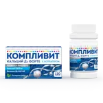 Компливит Кальций Д3 Форте с Коллагеном, 1000 мг + 460 МЕ, таблетки жевательные, 120 шт, мята фото 2