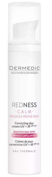 Дермедик Redness Calm Correcting Day Cream UV + IR SPF20, крем, 40 мл, 1 шт, дневной фото