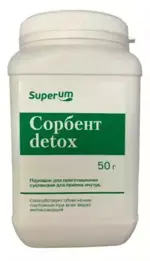 Superum Сорбент detox, порошок для приготовления суспензии для приема внутрь, 50 г, 1 шт. фото