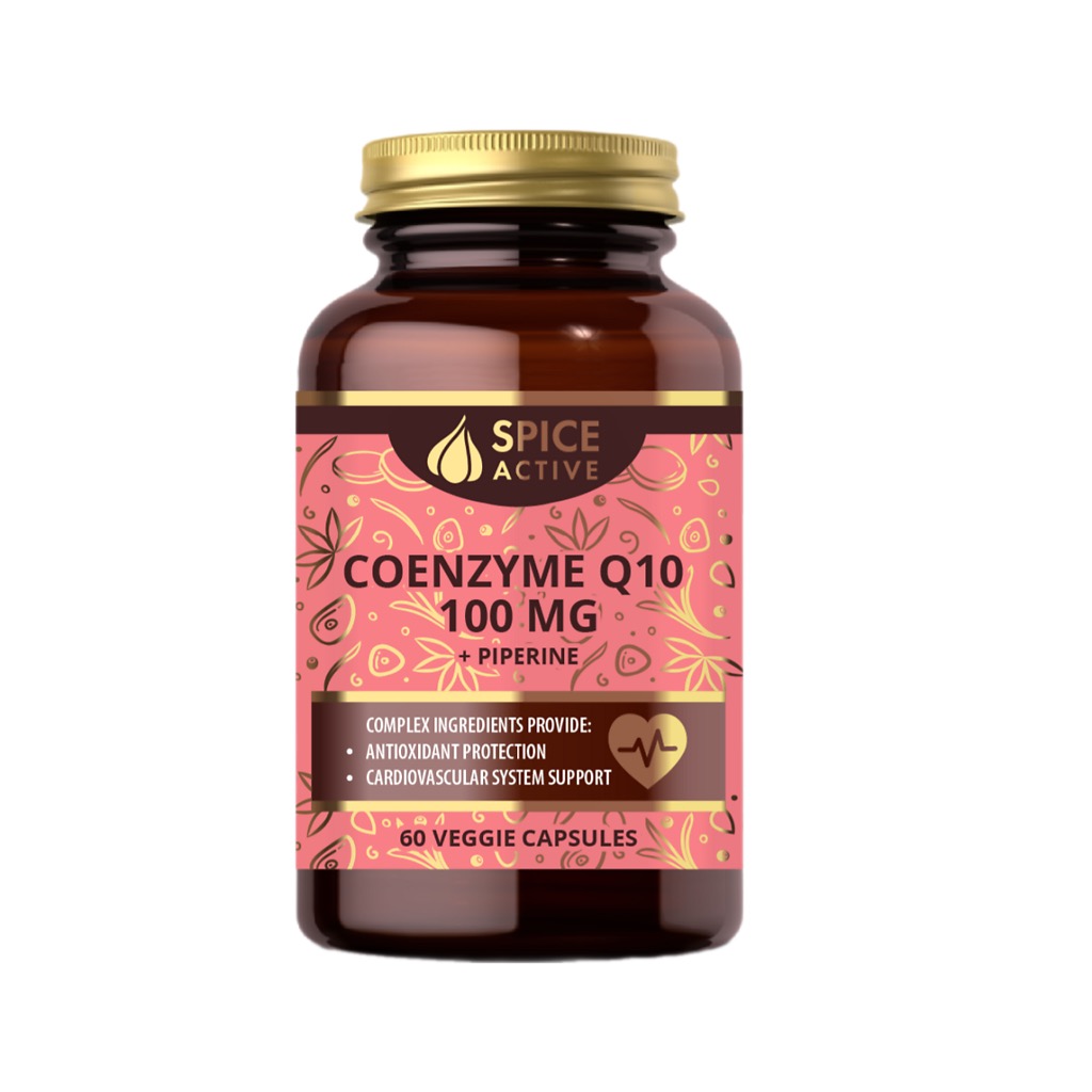 Spice Active Коэнзим Q10 с пиперином, 100 мг, капсулы, 60 шт. фото