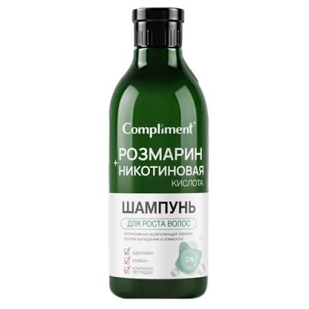 Compliment розмарин + никотиновая кислота шампунь для роста волос, шампунь, 400 мл, 1 шт. фото