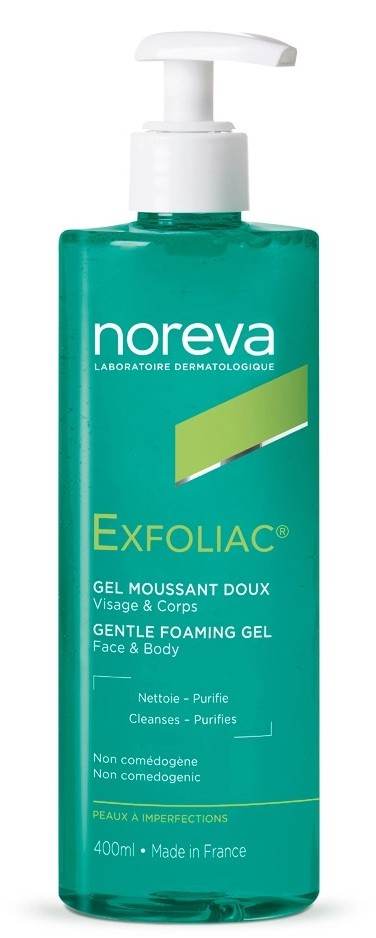 Noreva Exfoliac гель для лица и тела мягкий очищающий, гель, 400 мл, 1 шт. фото
