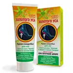 Новые тайны Золотого Уса Крем-снадобье для ног с золотым усом, чесноком и эфирным маслом гвоздики, крем, 75 мл, 1 шт, при пяточной шпоре фото