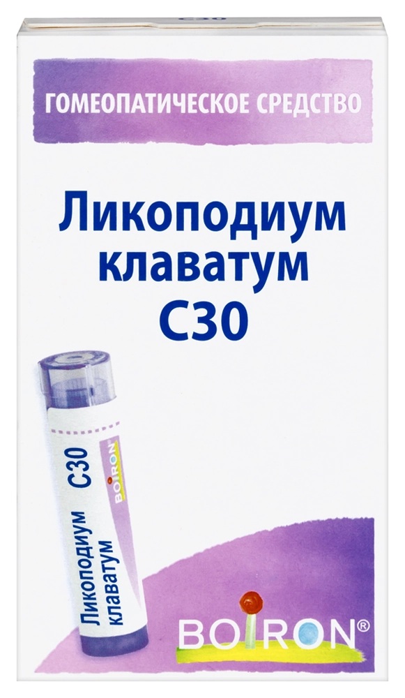 Ликоподиум клаватум С30, гранули гомеопатические, 4 г, 1 шт. фото