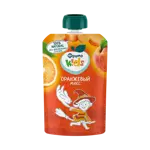 Фрутоняня детское пюре, пюре, 90 г, 1 шт, оранжевый микс (яблоко + персик + морковь + апельсин) фото