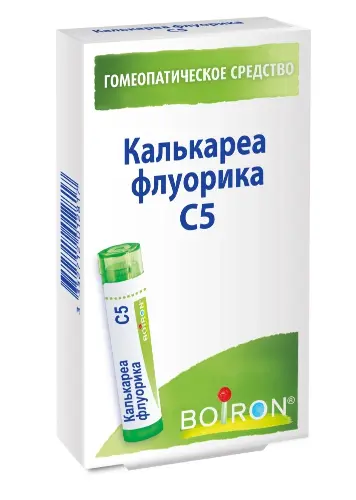 Калькареа флуорика С5, гранулы гомеопатические, 4 г, 1 шт. фото