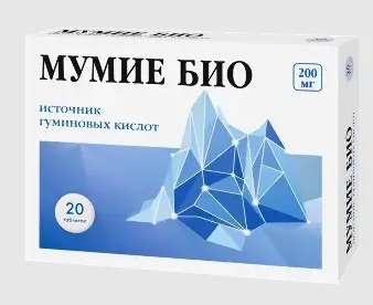 Мумие био, 200 мг, таблетки, 20 шт. фото