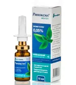 Риноксил ментол, 0.05%, спрей назальный, 10 мл, 1 шт. фото