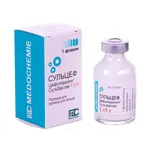 Сульцеф, порошок для приготовления раствора для внутривенного и внутримышечного введения, 1 шт, 1г+1г фото