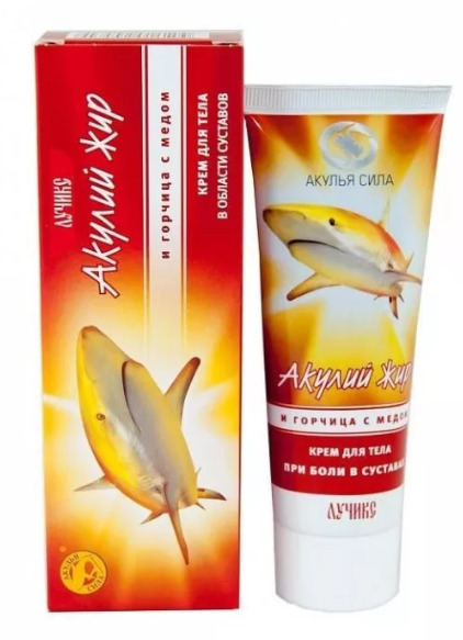 Акулий жир Крем для тела и горчица с медом, крем для тела, 75 мл, 1 шт. фото