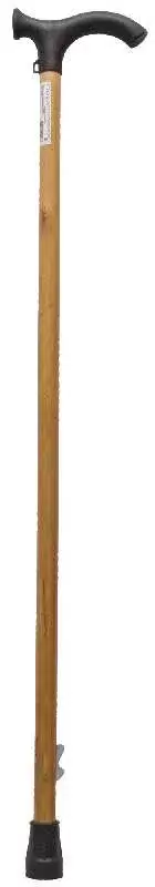 Трость деревянная с пластмассовой ручкой и УПС, 1 шт, арт. 529 фото