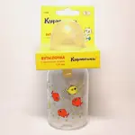 Курносики Бутылочка с латексной соской 0+, 125 мл, 1 шт, цвет в ассортименте, с рисунком, арт. 11002 фото