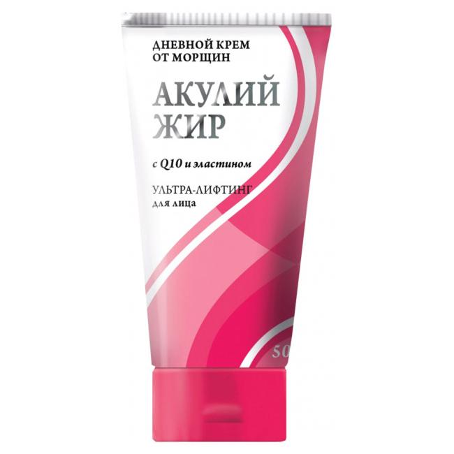 Акулий жир Дневной крем от морщин с Q10 и эластином, крем для лица, 50 мл, 1 шт. фото