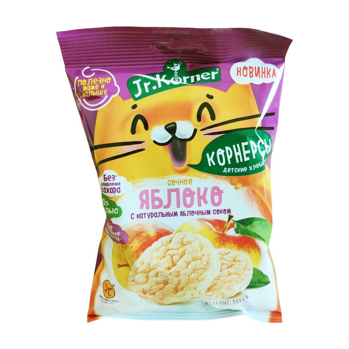 Доктор Кернер Хлебцы мини рисовые, хлебцы, 30г, 1 шт, яблоко фото