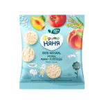 Фрутоняня Мини-хлебцы рисовые, хлебцы, 30 г, 1 шт, яблоко + персик фото