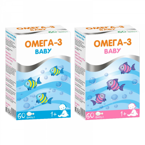 Омега 3 Беби, раствор для приема внутрь, 60 шт. фото