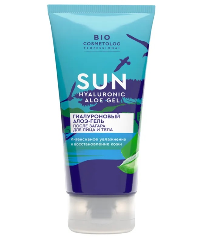 Bio Cosmetolog Professional Алоэ-гель после загара гиалуроновый, гель, 75 мл, 1 шт, для лица и тела фото