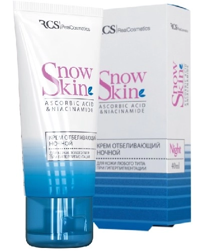RCS крем отбеливающий, крем, 40 мл, 1 шт, ночной фото