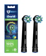 Oral-B CrossAction Насадка для электрической зубной щетки, 2 шт, черного цвета, арт. EB50brb фото
