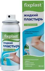 Fixplast жидкий с пантенолом, пластырь, 60 мл, 1 шт. фото