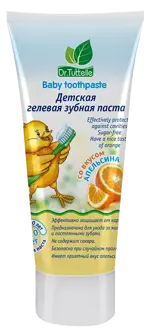 Dr. Tuttelle, паста гелевая зубная, 75 мл, 1 шт, апельсин, для детей фото