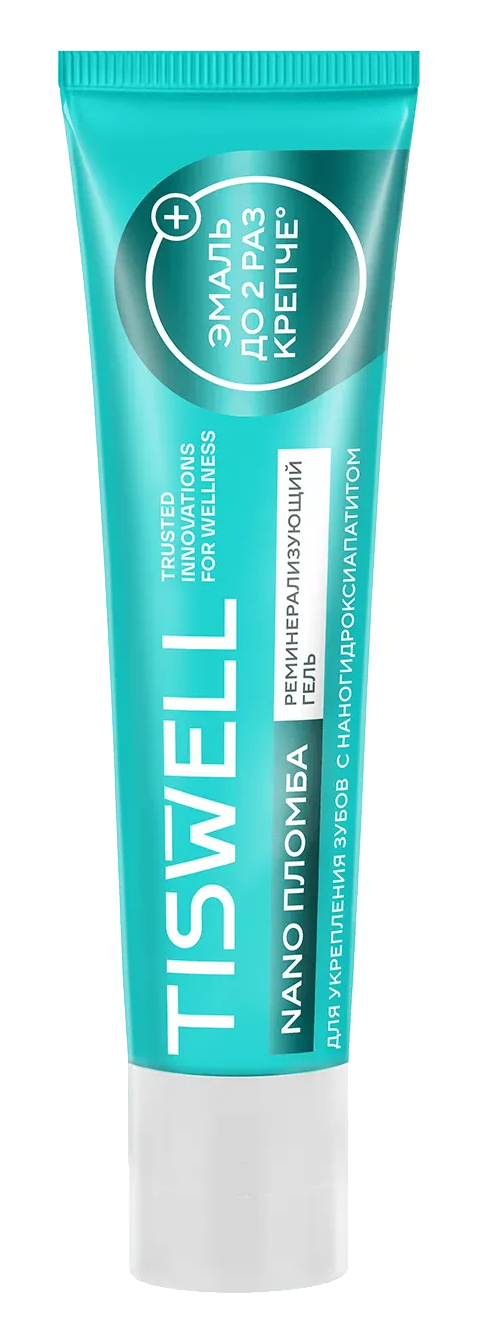 Tiswell Nano пломба Гель реминерализующий, гель, 40 г, 1 шт, без фтора фото