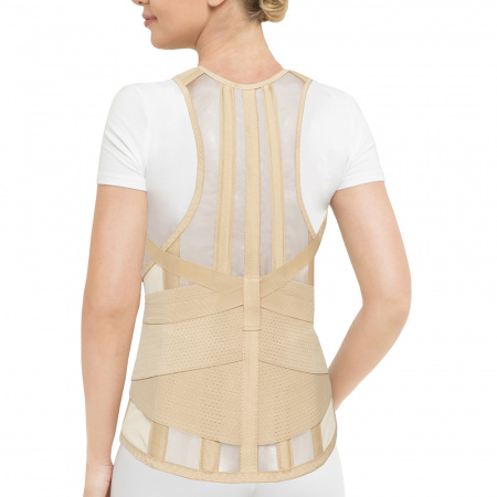 Крейт Корсет ортопедический грудопоясничный, рост 2, р. 5, 1 шт, бежевый, Б-506 4 металлических ребра жесткости фото