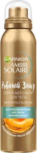Garnier ambre solaire Спрей-автозагар для лица и тела ровный загар, 150 мл, 1 шт. фото