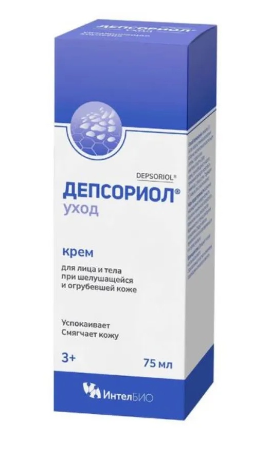 Депсориол Уход Крем для лица и тела при шелушащейся и огрубевшей коже, крем для наружного применения, 75 мл, 1 шт, для взрослых и детей с 3 лет фото