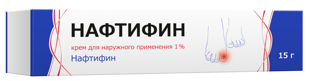 Нафтифин, 1%, крем для наружного применения, 15 г, 1 шт. фото