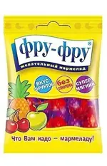 Фру-Фру Мармелад Ягодки, мармелад жевательный, 30 г, 1 шт, ежевика фото