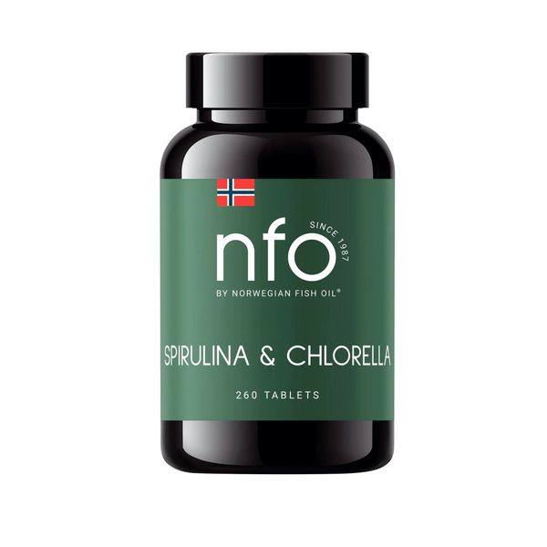 NFO Спирулина + Хлорелла, 500 мг, таблетки, 260 шт. фото