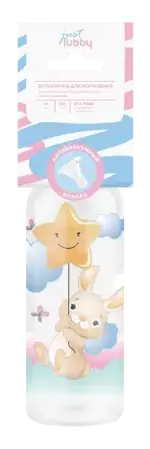 Lubby Бутылочка с силиконовой соской, 0+ мес, 250 мл, 1 шт, арт. 16401 фото