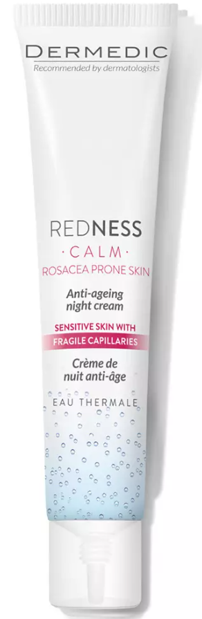 Дермедик Redness Calm Anti-aging Night Cream, крем, 40 мл, 1 шт, ночной фото