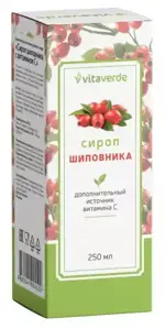 Vitaverde Сироп шиповника с витамином C, сироп, 250 мл, 1 шт. фото