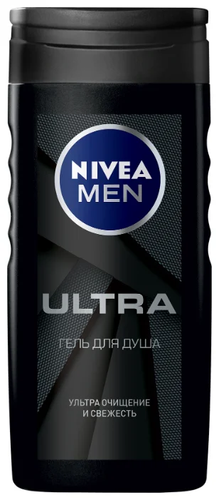 Nivea Men Ultra Гель для душа, гель для душа, 250 мл, 1 шт. фото