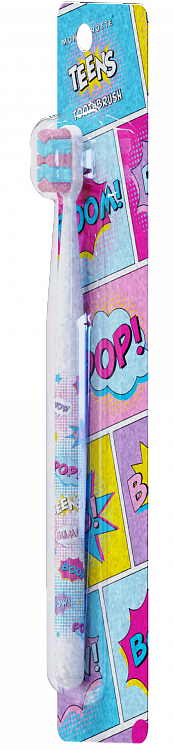 Montcarotte Teens, щетка зубная, 1 шт, белая, для взрослых и детей старше 7 лет фото