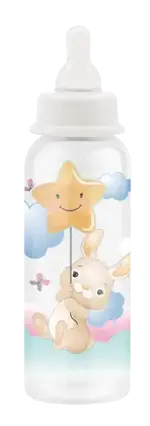 Lubby Бутылочка с силиконовой соской, 0+ мес, 250 мл, 1 шт, арт. 16401 фото 2