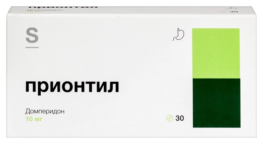 Прионтил, 10 мг, таблетки, покрытые пленочной оболочкой, 30 шт. фото