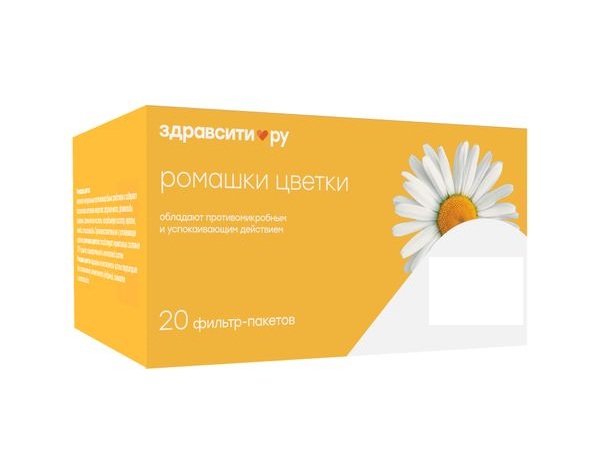 Здравсити Ромашки цветки, фиточай, 1.5 г, 20 шт. фото