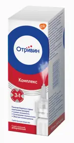 Отривин Комплекс, 84 мкг + 70 мкг/доза, спрей назальный, 10 мл, 1 шт. фото