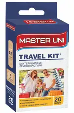 Master Uni Travel Kit лейкопластырь, набор, 20 шт, телесный, полимерная основа фото